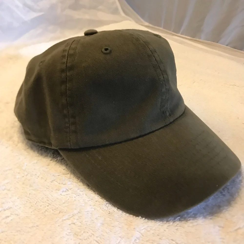 BDG Olive Green Adjustable Cotton Ball Cap